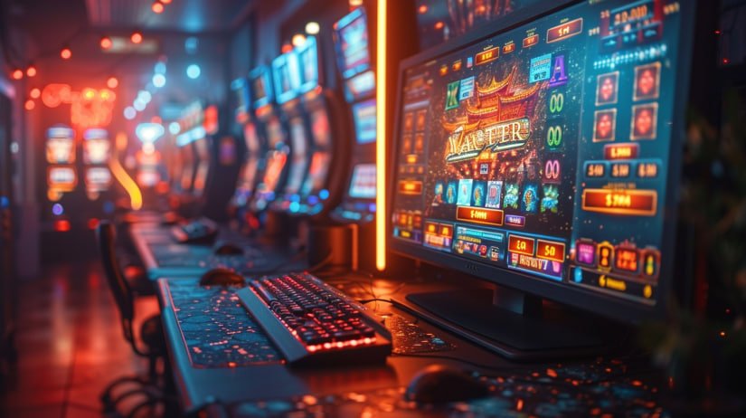 Filipino player spinning slot reels on pcso lotto mobile app